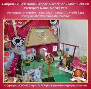 Monika Patil Home Ganpati Picture