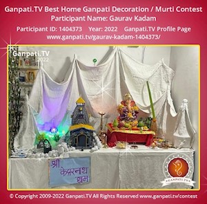 Gaurav Kadam Home Ganpati Picture