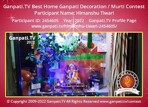 Himanshu Tiwari Home Ganpati Picture