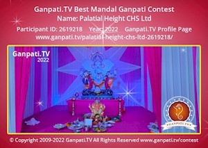 Palatial Height CHS Ltd Ganpati Picture