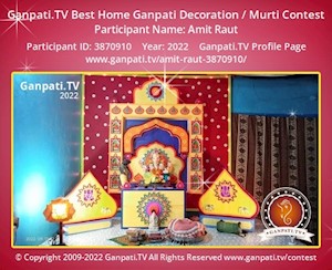 Amit Raut Home Ganpati Picture
