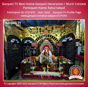 Rahul Sakpal Home Ganpati Picture