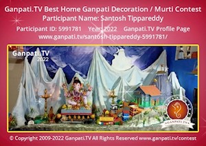 Santosh Tippareddy Home Ganpati Picture