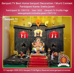 Sneha Javeri Home Ganpati Picture