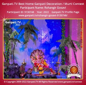 Rohangir Gosavi Home Ganpati Picture